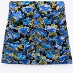 ZARA BLOGGER'S FAVE! Printed Co-Ord Blue Floral Mini Skirt Photo 8