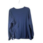 Cherokee Infinity Long Sleeve Scrub Top Navy Blue Medical Doctor Nurse Womens XL Photo 5