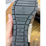 Women's Sabrinas Black Beige Suede Wedge Shoes Size 7.5 Photo 8