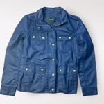 J.Crew Navy Blue Downtown Field Utility Jacket Size S Photo 0
