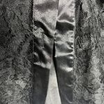 Victoria's Secret Vintage Gold Label‎  Satin And Lace Robe Black Whimsigoth M/L Photo 5