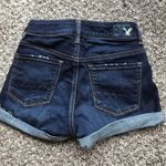 American Eagle  Dark Wash Hi-Rise Shortie Size 0 Photo 1