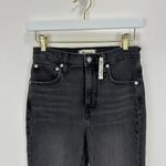 Madewell  The Tall Perfect Vintage Jean Bartlett Wash Black Ripped US 24 NWT Photo 10