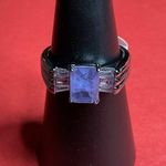 Bomb Party RBP8239 “Wide Eyed Gaze” Fluorite / Quartz on Hematite Sz 10 Ring NWT Silver Photo 0