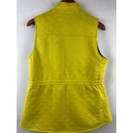 CAbi Reversible Quilted Womens Vest M Yellow & Gray Athletic Photo 2