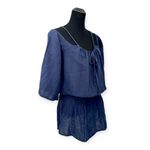 STARKx | NWT | XS | Navy Gauzy Cotton Off Photo 2