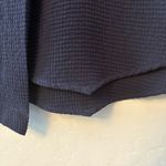 Waverly Grey Anthropologie Lena navy blue overlapping mini skirt size 4 Photo 11