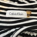Calvin Klein  Striped‎ Maxi Dress Sleeveless Black White Casual Size 2 Photo 4