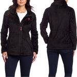 Lilly Pulitzer Black Maddie Fleece Zip Front Jacket Size Small Photo 1