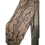 Hannah XL Velvet/Lace baby doll blouse Moss Green Photo 1