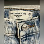 Abercrombie & Fitch Light Blue Distressed Straight Leg Jeans Photo 2