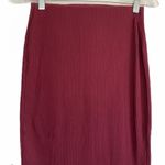 Old Navy Burgundy Ribbed Pencil Skirt XS Photo 1
