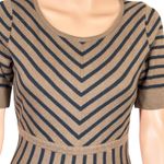 Boden Size 10 Brown Striped Wool Cotton Knit Sweater Dress Photo 2