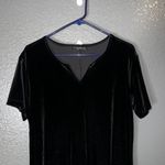 Black Velvet Midi Dress Size L V Photo 2
