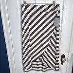Athleta Striped Tulip Midi Skirt Pull On Beach Swimsuit Cover Up NEW W1344 Sz M Photo 4