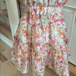 Meet Me in Santorini Ruth Dress Floral Cinched Waist Mini New Pink Size XS Photo 2