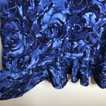 Vera Wang Lavender Label Blue roses top size 4 Photo 1
