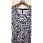 Jessica Simpson CPT) Dress Women S Small Short Cheetah Blue Print Stretch Aline Photo 5