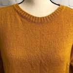 SO  Chunky Orange Ivory Crew Neck Sweater Size M Photo 5
