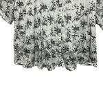 Ellos Women Tunic Top 1X Floral Romantic Boho Cotton Peasant Farmhouse Feminine White Photo 2