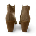 Women's Dolce Vita Taupe Suede Ankle Booties Size 9 Brown Tan Photo 5