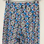 ZARA  Geometric Print Linen Blend Trouser Pants Wide Leg Size Small Photo 7