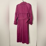 London Fog Vintage  Women's Trenchcoat Burgundy 
Size 12 Regular Photo 3