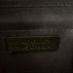 Badgley Mischka Satin Evening Clutch in Dark Blue Photo 5