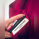 Amanda Uprichard Queen Halter Neck Maxi Dress Gown Side Slit Magenta Size XS Photo 5