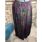 suit blazer swing skirt floral purple pink green Size 6 Photo 3