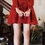 Milkcocoa Korea Red Hearts Dress Size XS Photo 0