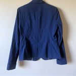 Draper James  RSVP Textured  Blue Blazer w/gold color button SZ S Photo 2