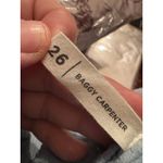 PacSun Baggy Carpenter Corduroy Pants Light Blue Size 26 Daisy Patch Photo 5