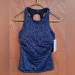 Athleta NWT  Maldives Tankini Top Size 34B/C Traverse Geo Navy #657735 Photo 1
