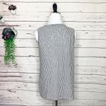 Rachel Zoe  Striped Linen Sleeveless Front Tie Top Size Medium Photo 6