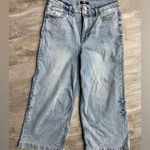 Frye  Carly Crop Wide Leg Denim Jeans Women 28 Light wash Blue Highrise Photo 0