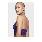 Victoria's Secret  Brilliant Purple Lace High Neck Corset Bra Top Size S NWOT Photo 1