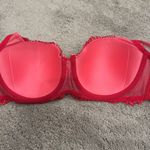 DKNY red lace balconette bra. Color- red/pink. Size 34C. Like new condition Photo 4
