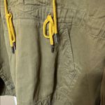 We The Free NWT  Moss Green Jacket with Yellow Lace-Up 100% Cotton Patches Photo 6