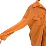 Avec Les Filles  Shirt Jacket Shacket Button Down Coat Orange Size Large Photo 5