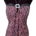 Trixxi Three Pink Hearts Y2K Black Red Polka Dot Glitter Grunge Rock Halter Top Photo 0