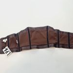 LPA Germano Faux Leather Tube Top in Dark Chocolate Medium Photo 7