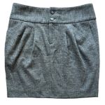 Banana Republic Karine Tailored Herringbone Mini Skirt Gray Size 2 NWT Photo 0