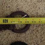 Lot of 2 Boho Y2K Braided Woven Belts Womens Brown Black‎ Circle Buckle Western Photo 4