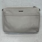 Rebecca Minkoff  Crossbody Bag Leather‎ Silver Hardware Pale Gray Small Photo 9