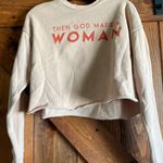 The light blonde Cropped Graphic Crewneck Pink Photo 0