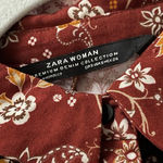 ZARA Floral Patchwork button down maxi dress Photo 2