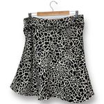 Merona Women's Brown Giraffe Print A-Line Knee Length Skirt Sz 10 Autumn Breathable Photo 1