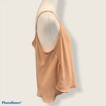 Mod Ref Satin Camisole Top Taupe V Neck Adjustable Straps Size L Photo 1