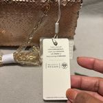 Urban Expression Urban Expressions Sequin Rose Gold Vegan Leather Clutch Snap Closure Chain Strap Photo 5